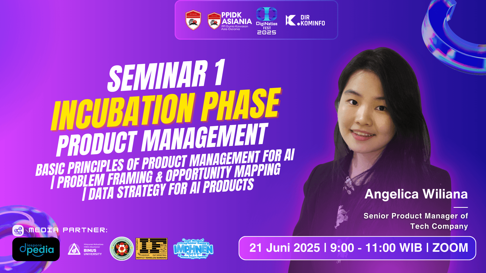 Incubation Phase: Product Management workshop flyer